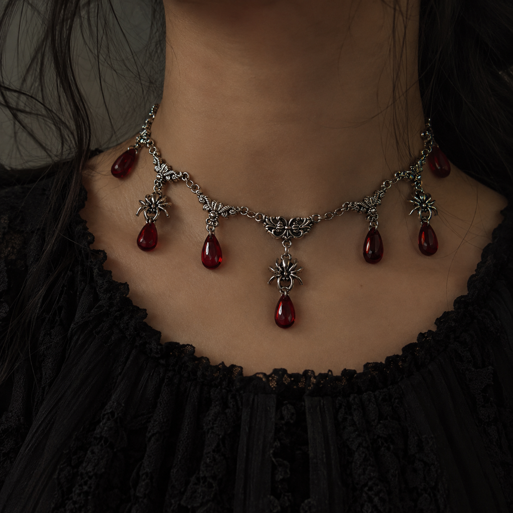 Crimson Nocturne Choker