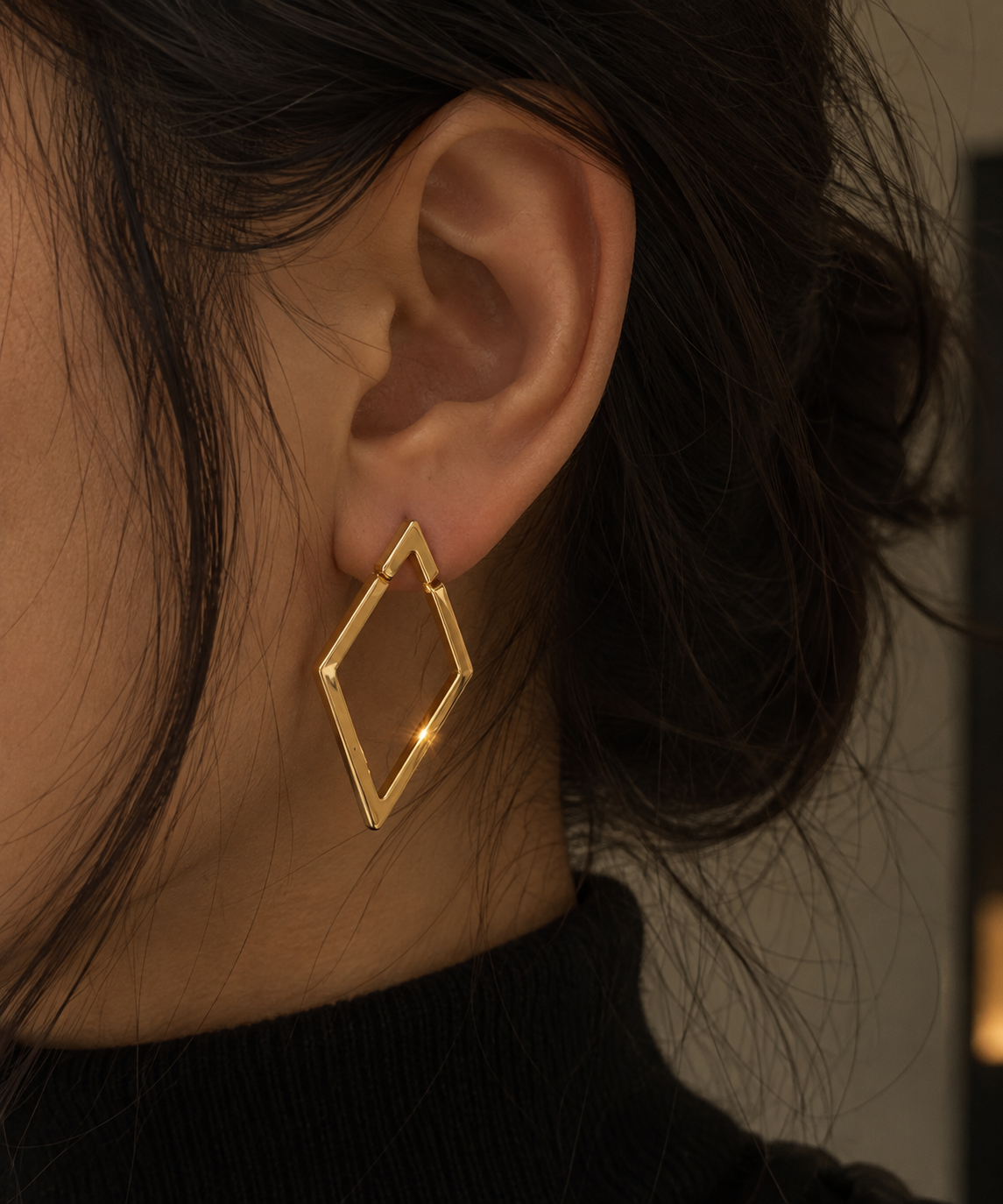 Geometric Edge Earrings