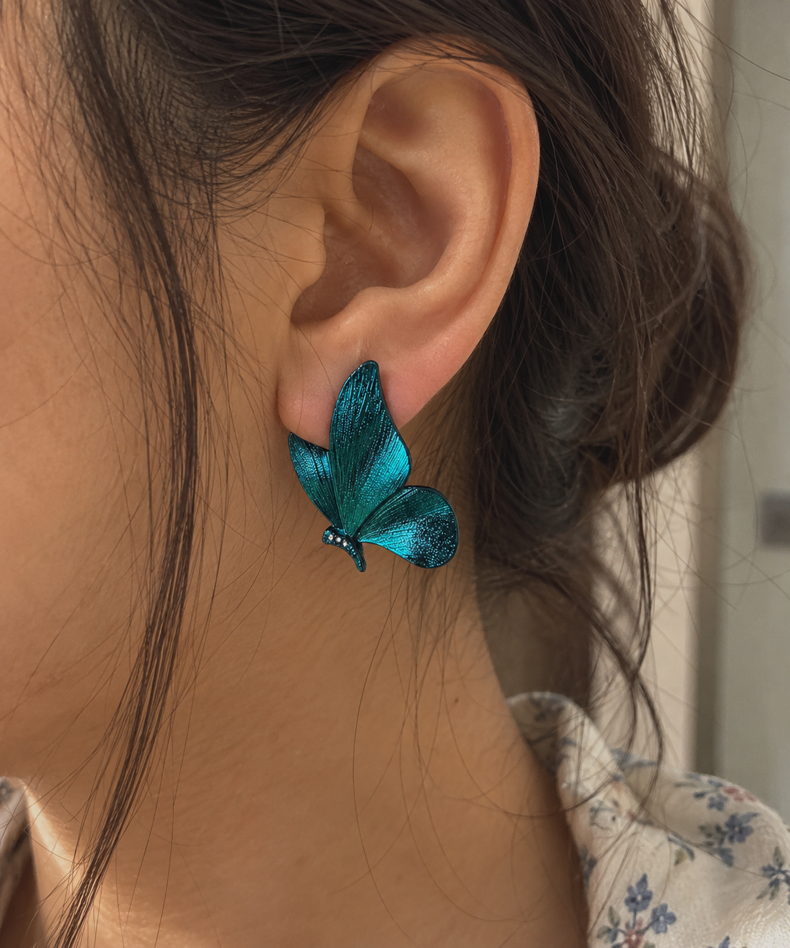Azure Butterfly Earrings