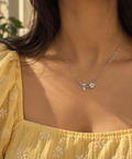 Silver Tulip Bloom Necklace