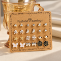 The Everyday Sparkle Earring Set — 12 Pairs
