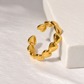Golden Leaf Open Ring