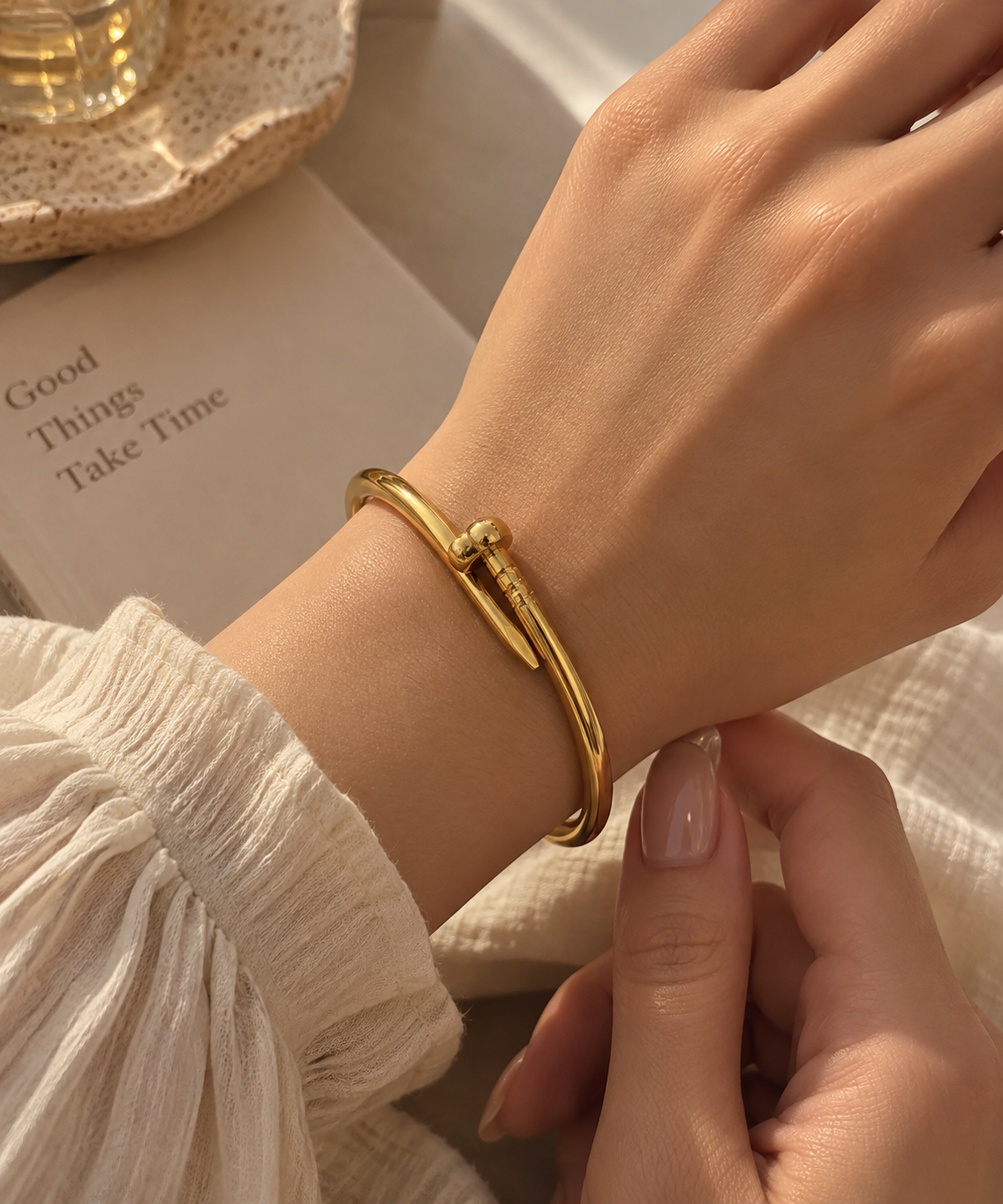 Sleek Bar Cuff Bracelet