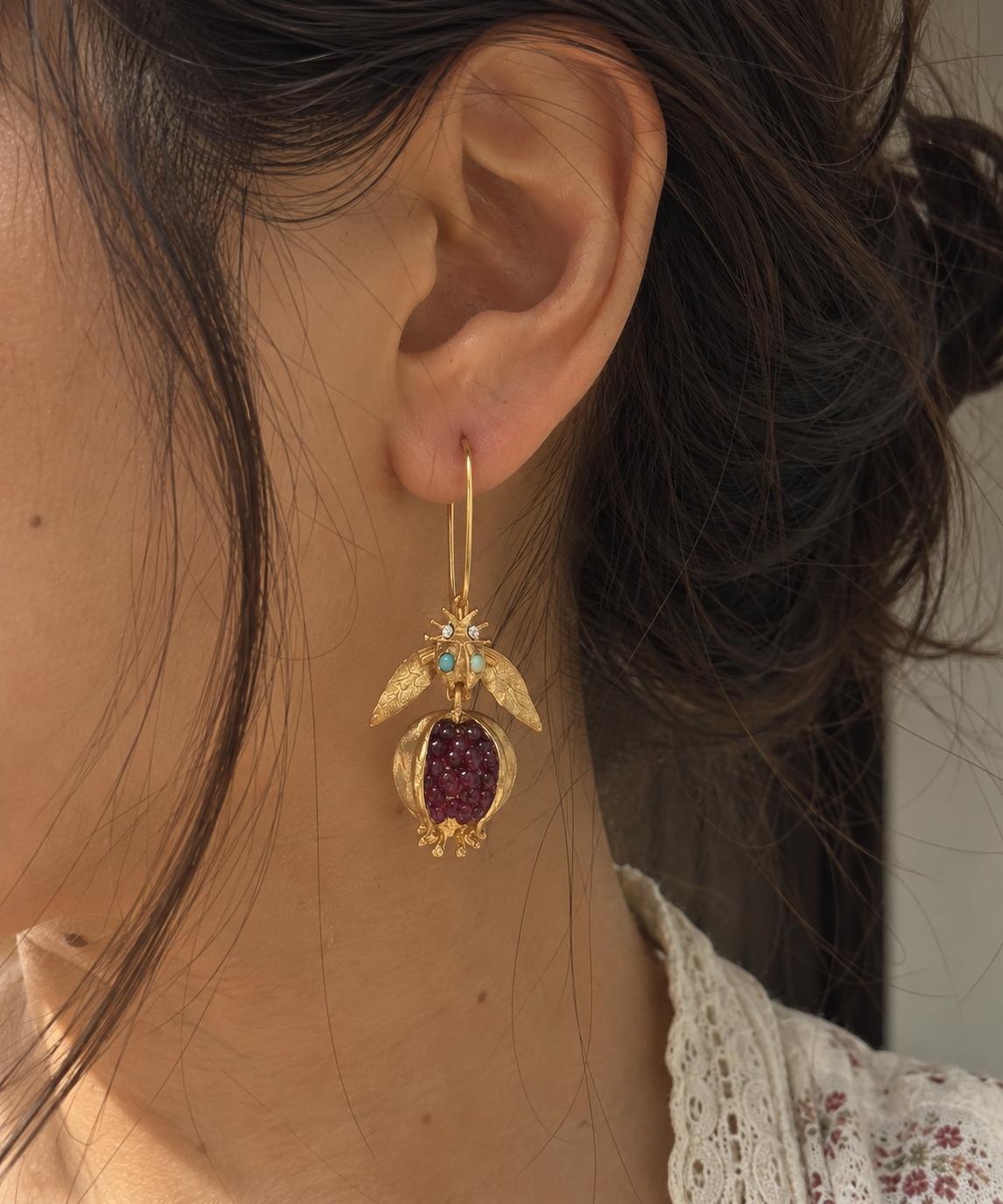 Pomegranate Bloom Earrings