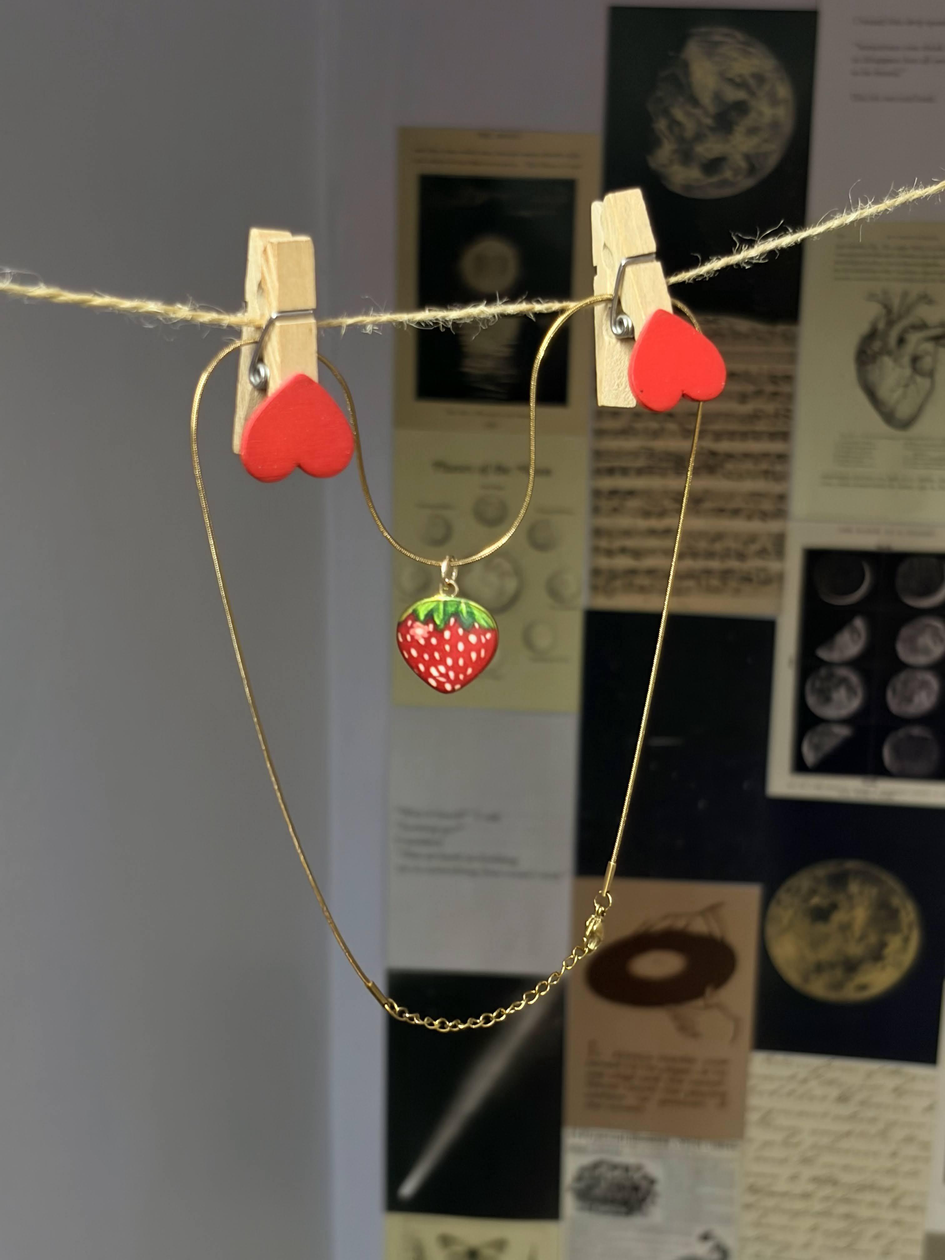 Strawberry Bloom Pendant