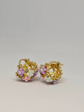 Colour Bloom Clip Earrings