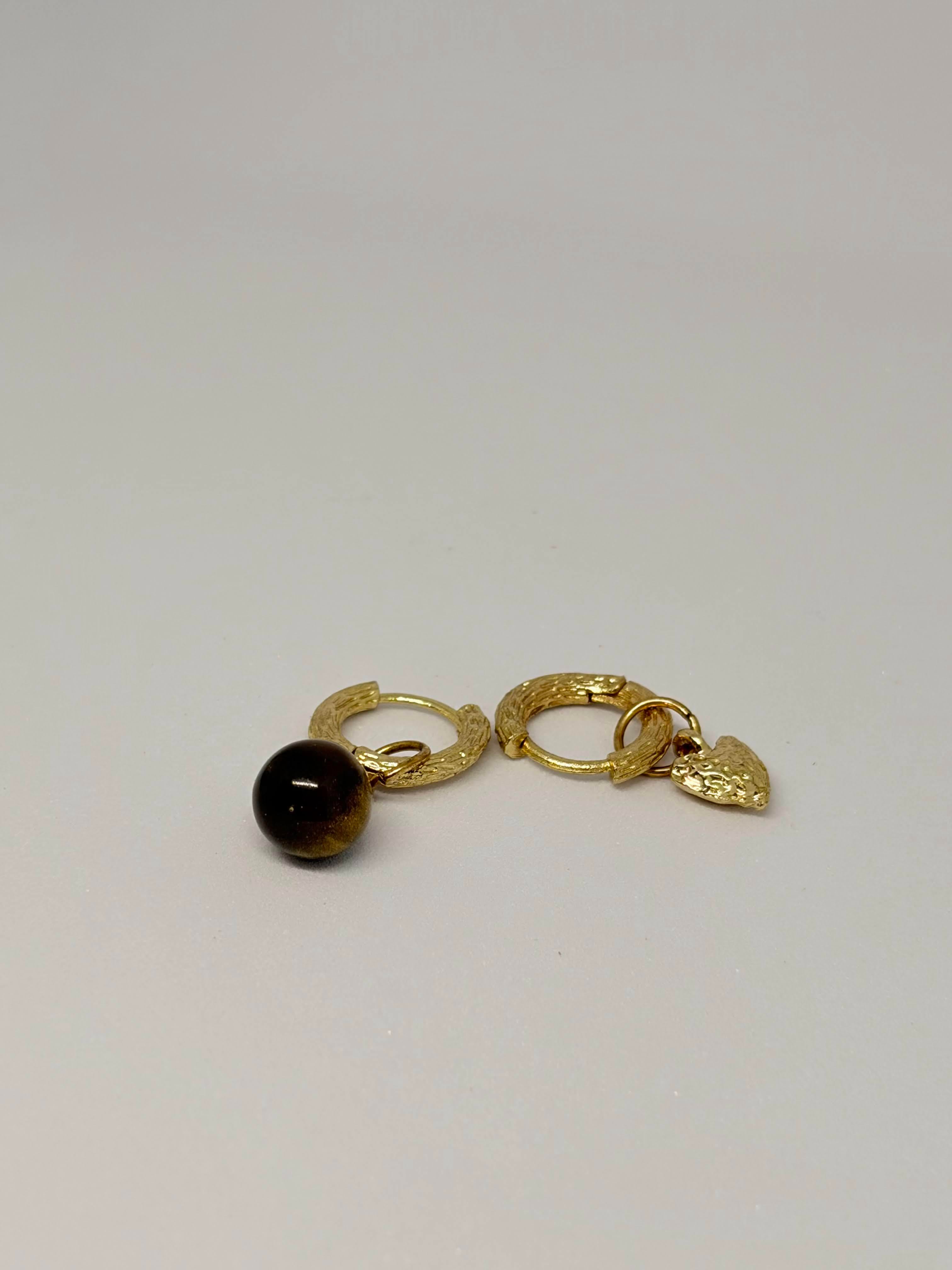 Caramel Tiger Eye Studs