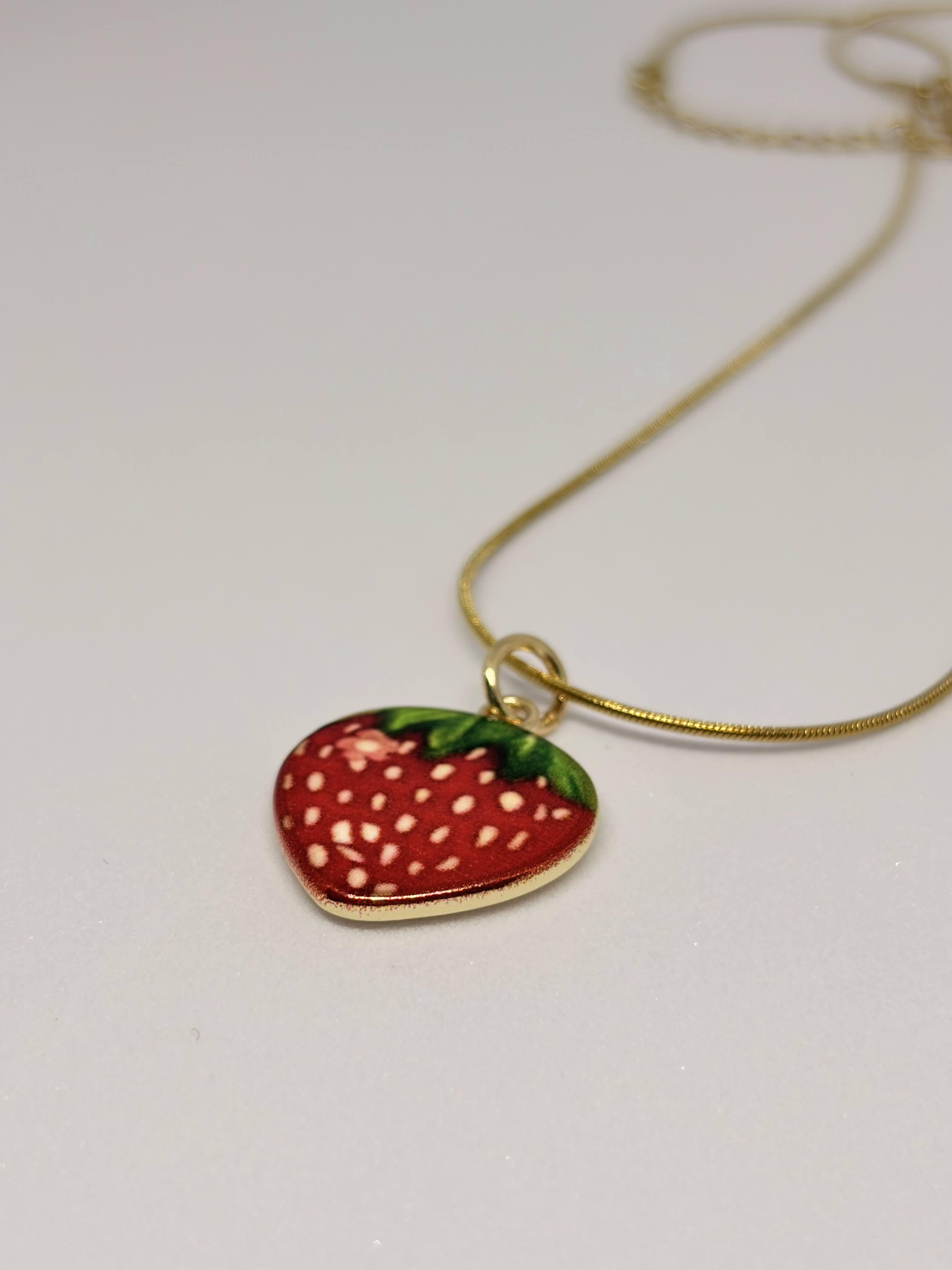 Strawberry Bloom Pendant