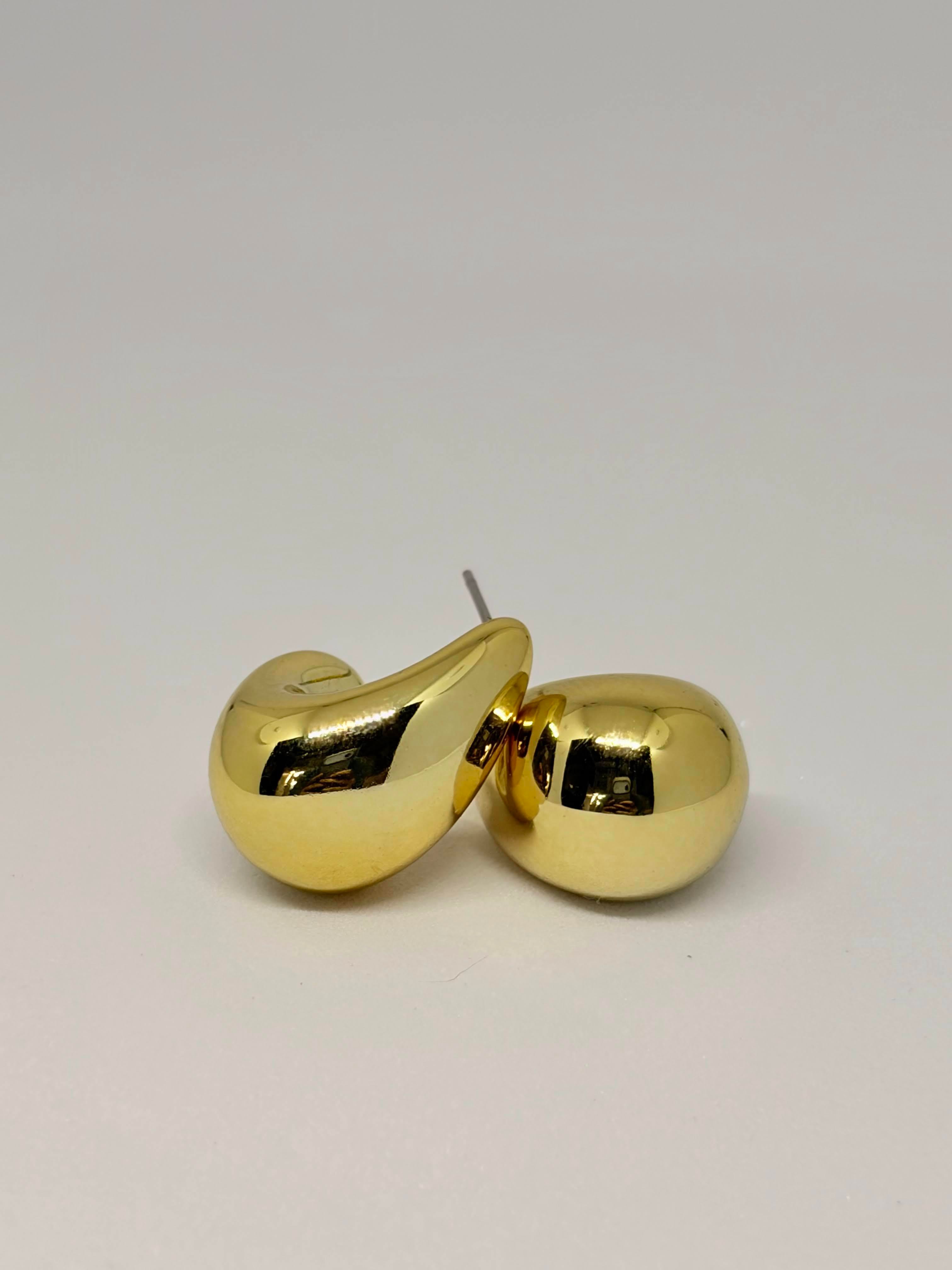 Golden-Tone Waterdrop Earrings