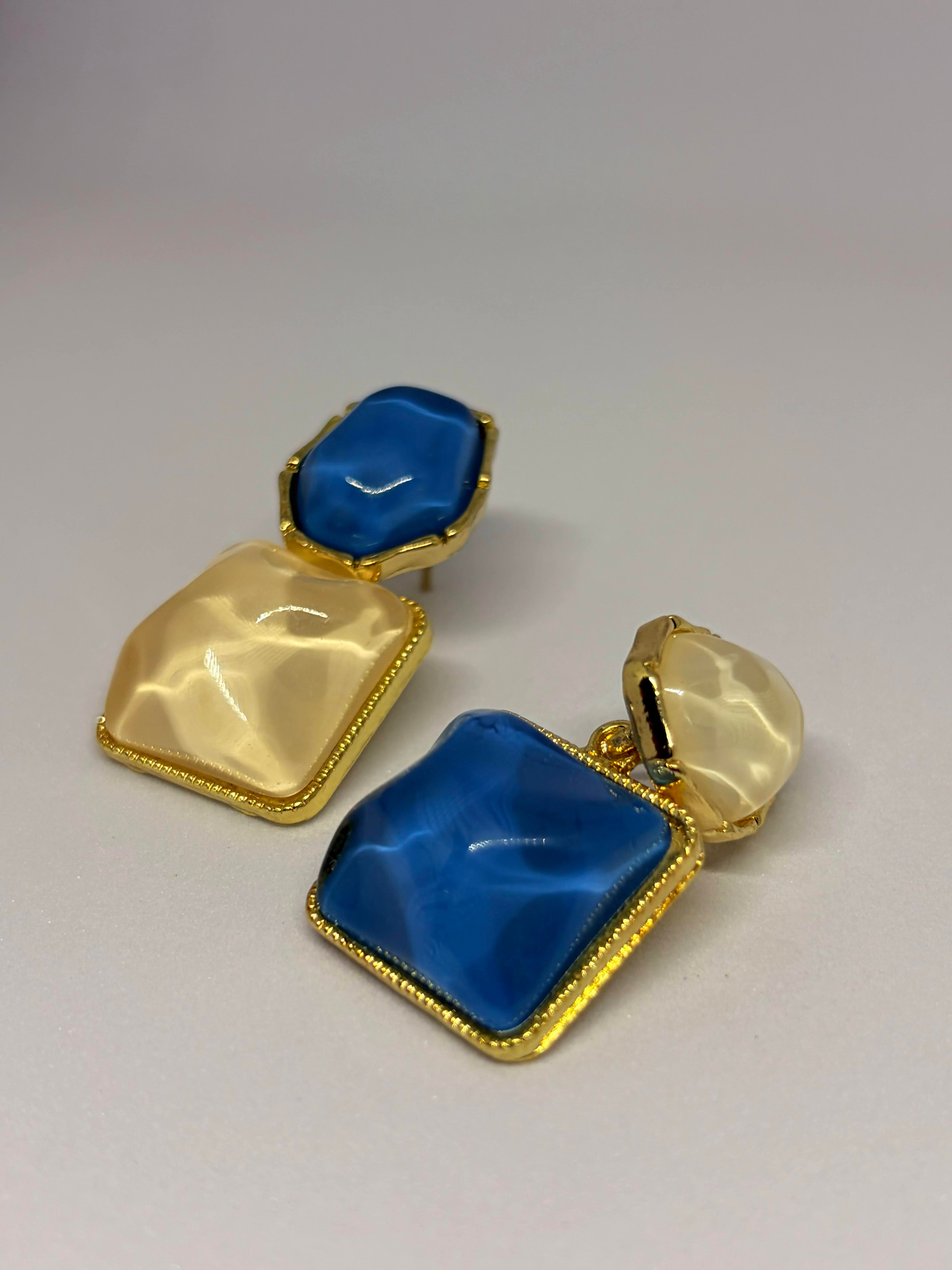 Azure Asymmetry Studs