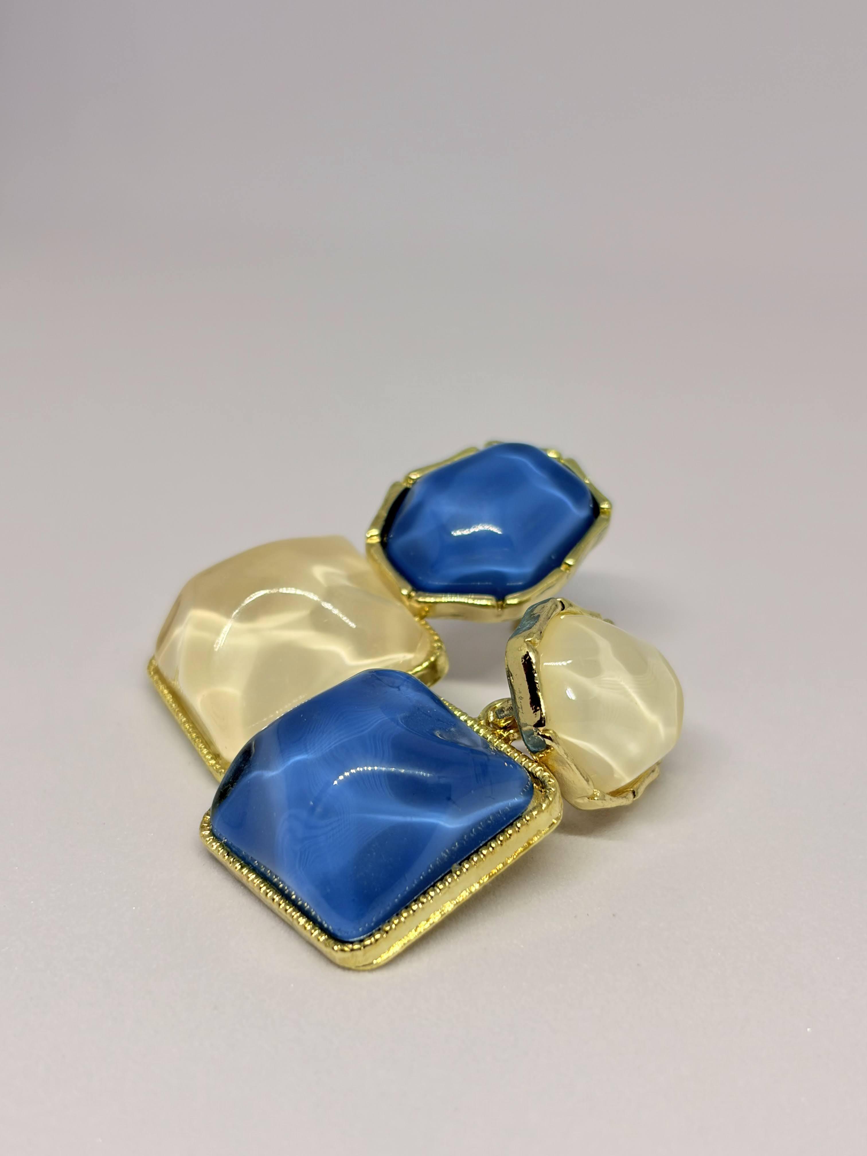 Azure Asymmetry Studs
