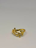 Golden Leaf Open Ring
