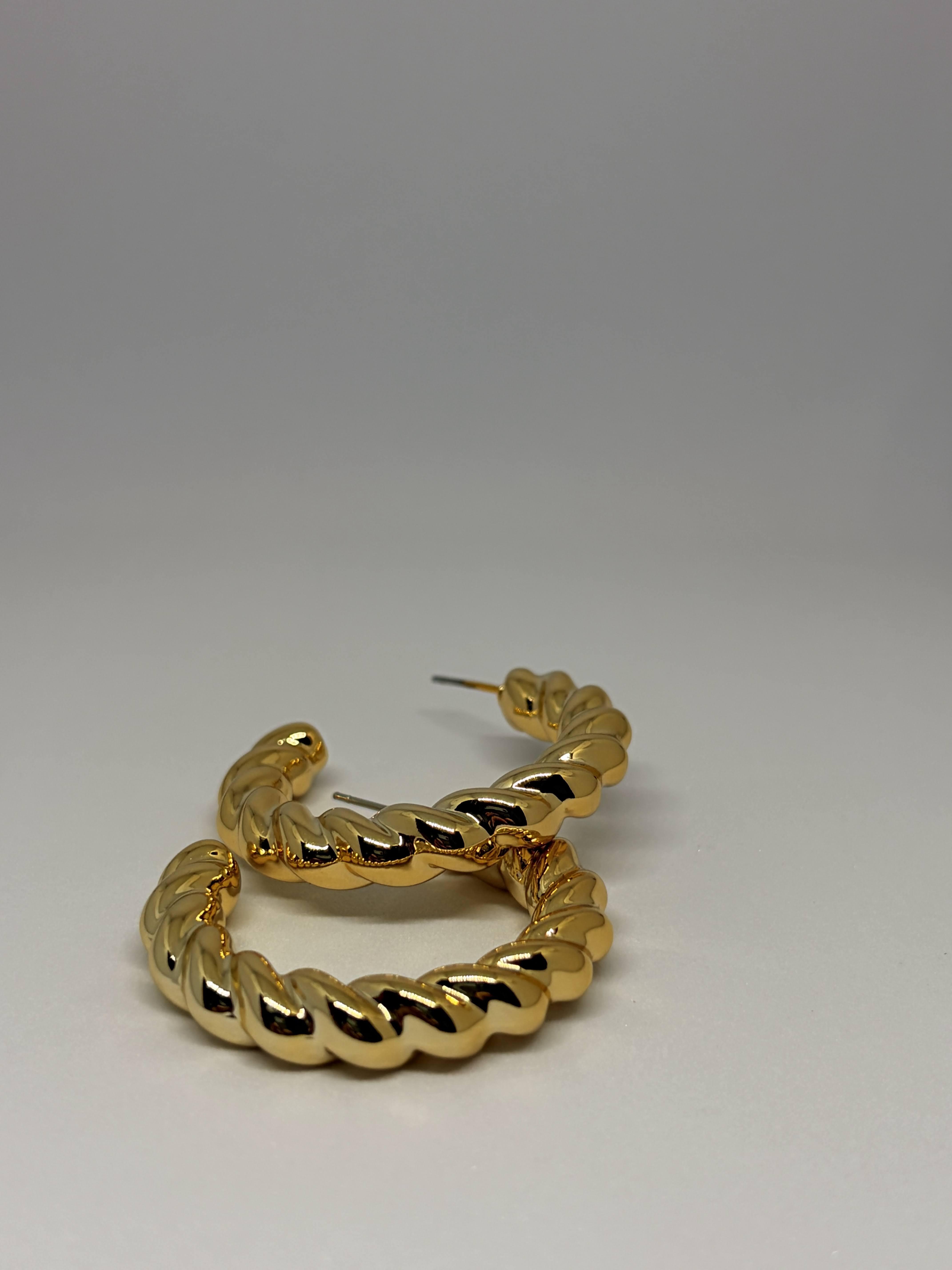 Beaded Rope Hoops