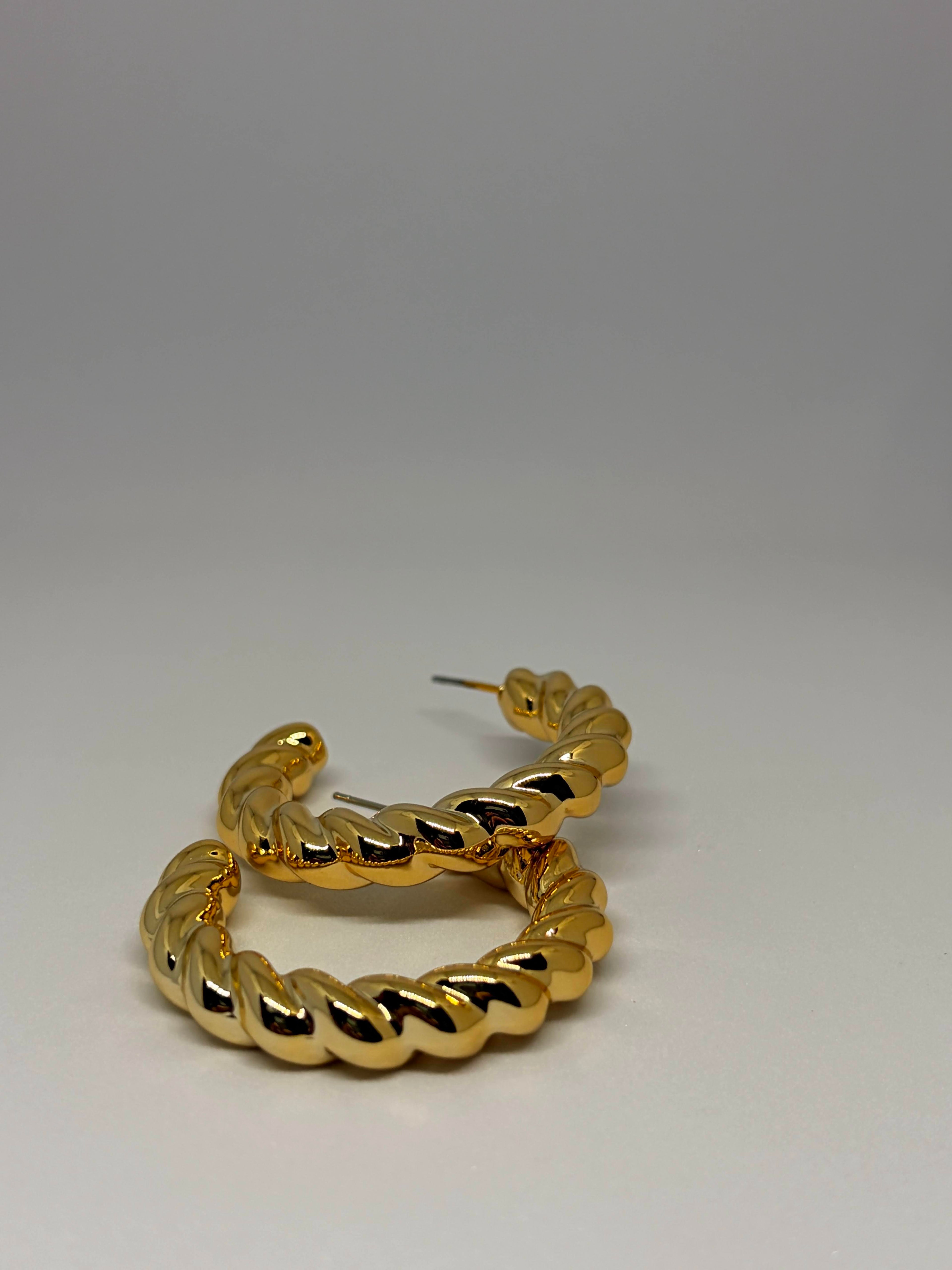 Beaded Rope Hoops