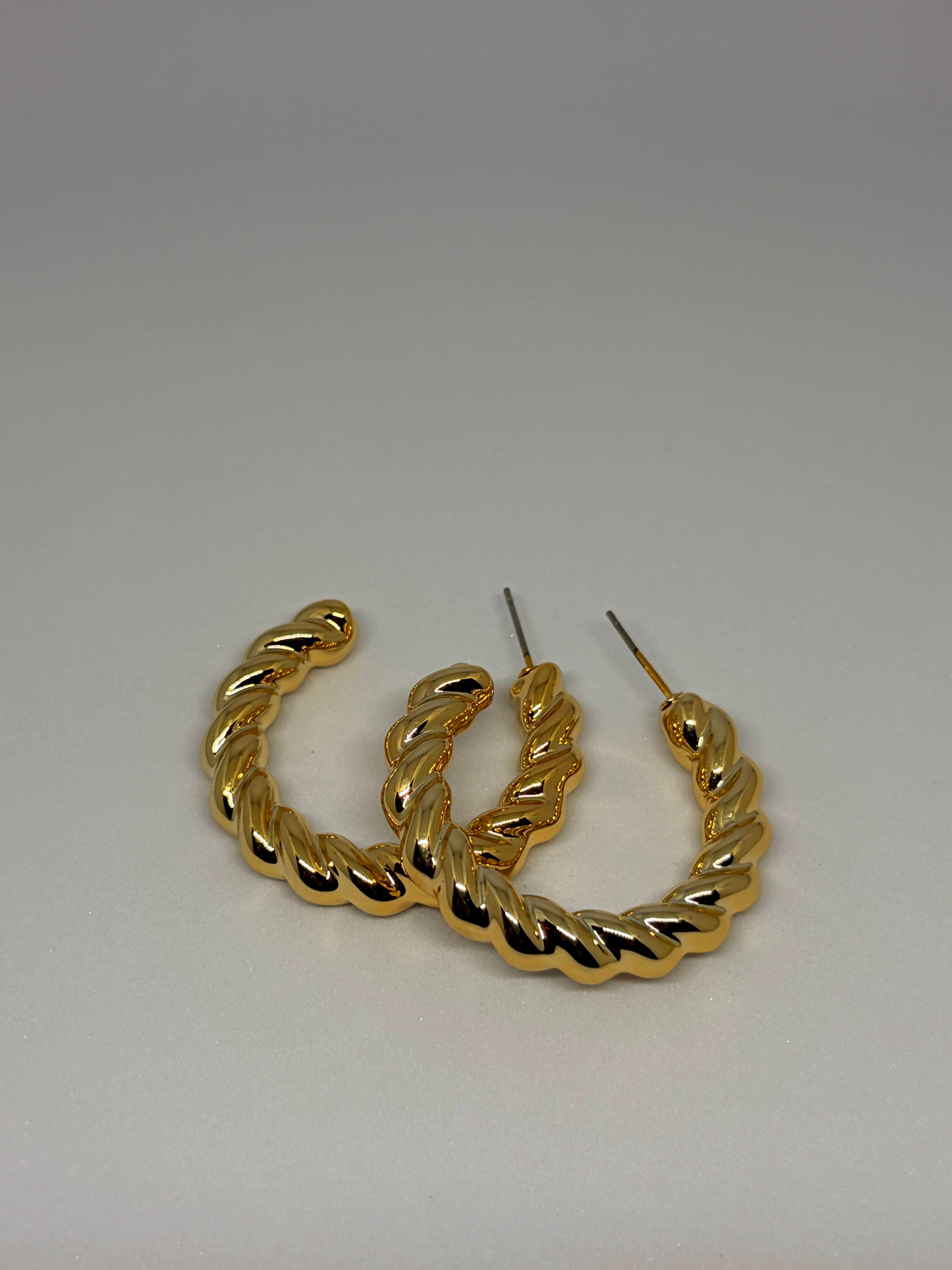 Beaded Rope Hoops