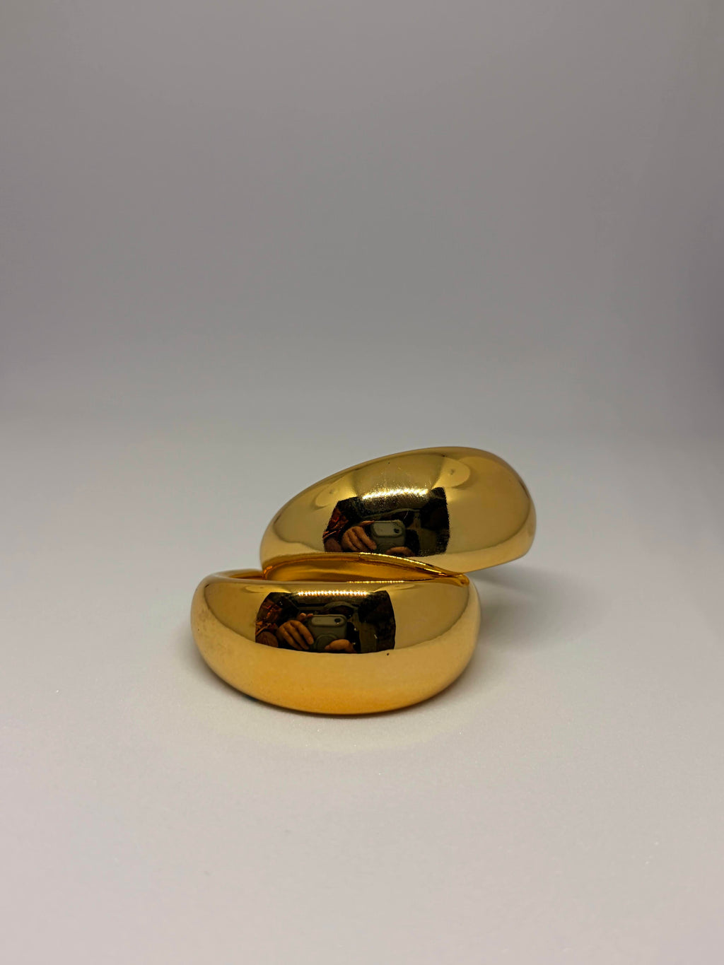 Golden Fold Hoops