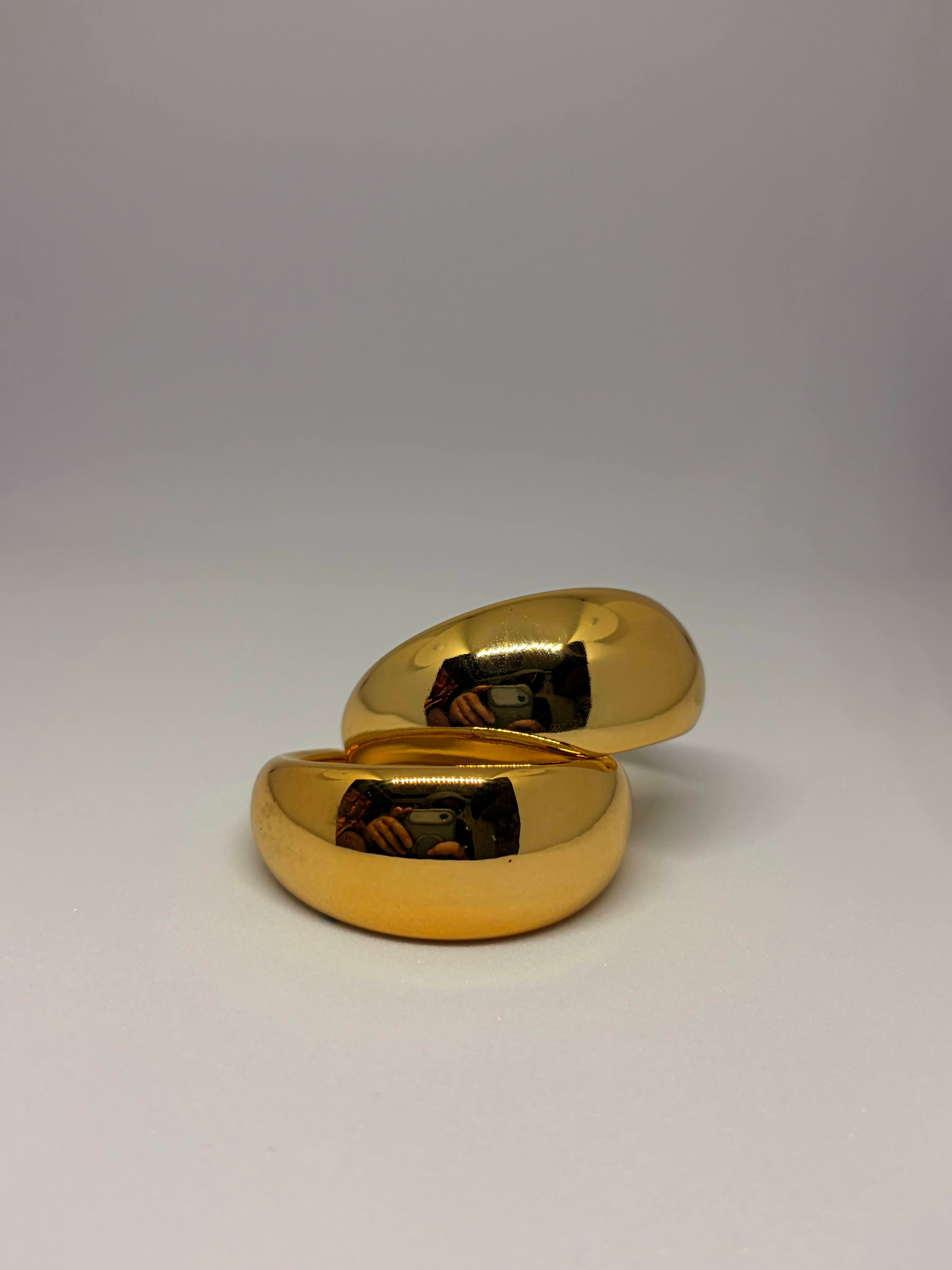 Golden Fold Hoops