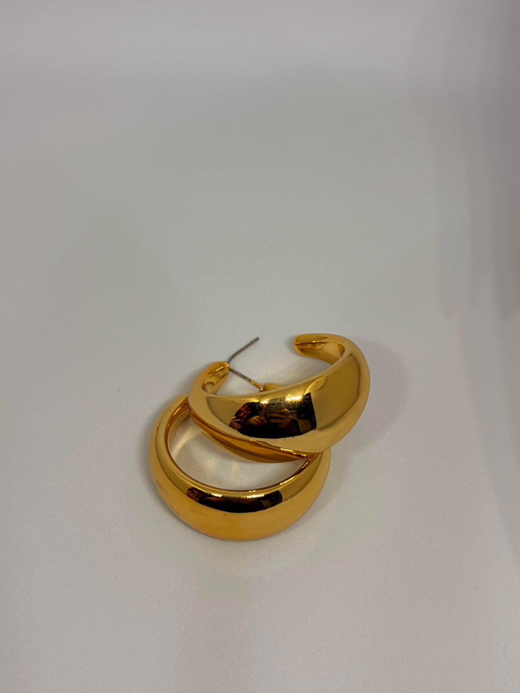 Golden Fold Hoops