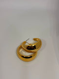 Golden Fold Hoops