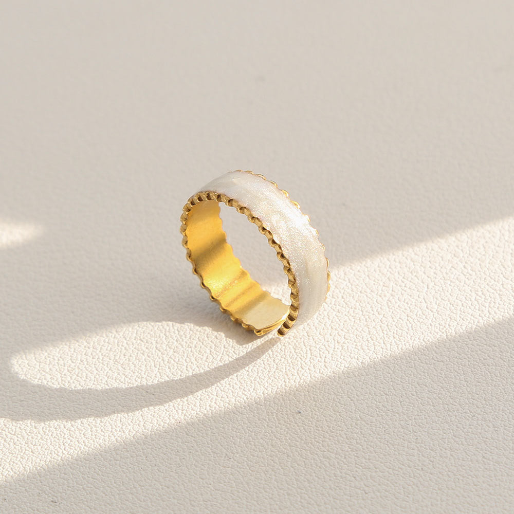 Ivory Wave Ring