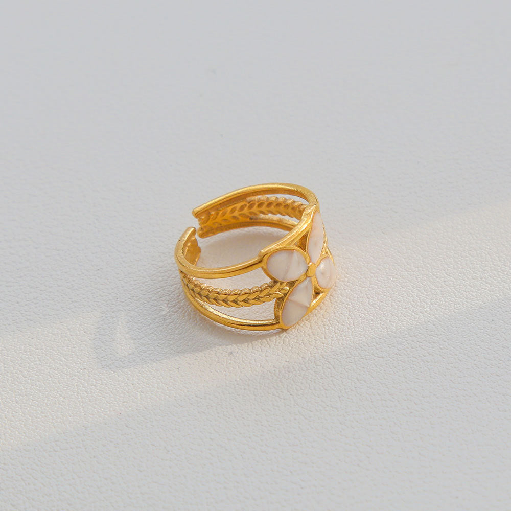 Pearl Bloom Layered Ring