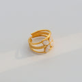 Pearl Bloom Layered Ring