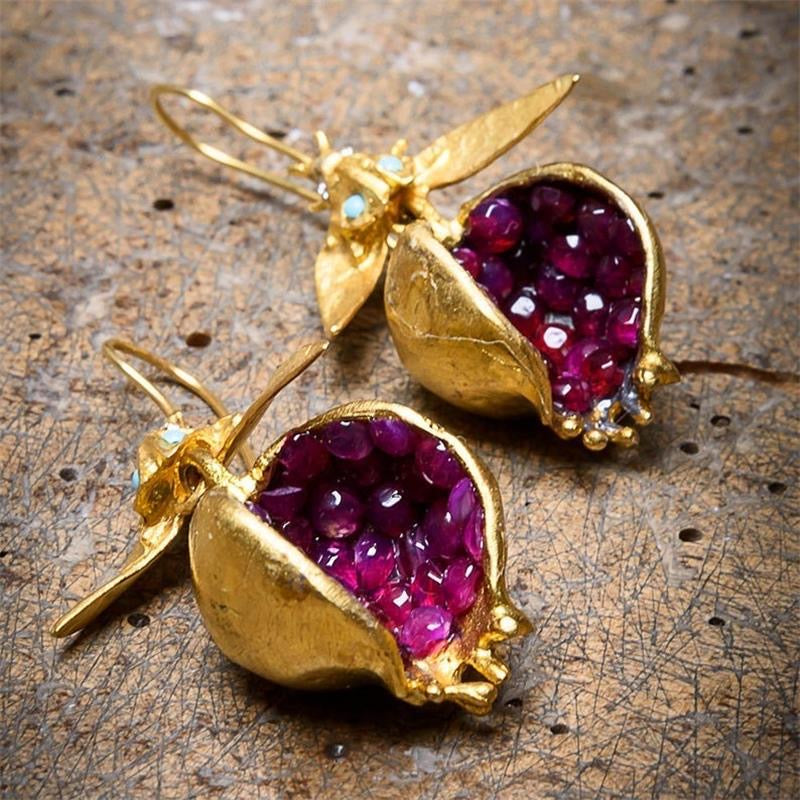 Pomegranate Bloom Earrings