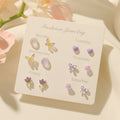 The Weekday Charm Earring Set — Set of 6