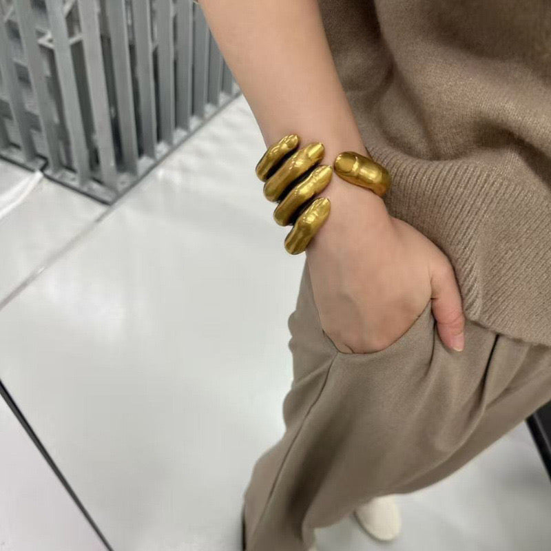 The Golden Embrace Hand Cuff